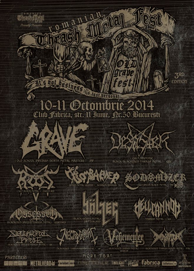 Noi confirmari la Romanian Thrash Metal Festival 2014: Root, Bombarder si Vehementer